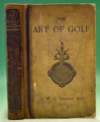 Simpson, Sir W. G. - "The Art of Golf" – 1st ed 1887 rebound with new end plates and still retaining