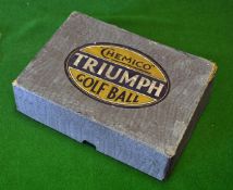 The County Golf Co, Birmingham "Chemico Triumph" golf ball box – for 12 golf balls – makers paper