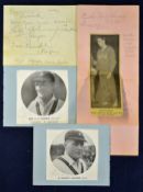 Collection of Olympics, Golf and Cricket autographs c1948 – namely 9x from London Olympic Games incl