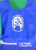 Nick Faldo Panasonic Las Vegas Invitational Golf Tournament signed caddy` s bib – worn by Paul