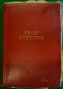 The "Eric Lester" Press Cuttings and Photograh album – leather bound with gilt title and name to the