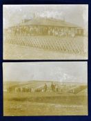 2x Walmer & Kingsdown golfing postcards – to incl Players on tee with crowd behind and another of