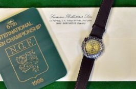 1986 Seve Ballesteros Golf Wrist Watch. Rare 1986 F.M Du Roy golfers wrist watch – the face and