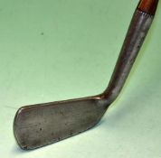 Anderson Anstruther Patent anti shank putting cleek – fitted with full length period leather grip