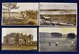 3x St Andrews golfing postcards – to incl "Royal & Ancient Golf Club House and 18th Green" and "