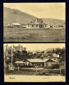 2x early notable Welsh golf club post cards to incl "The Golf Club Harlech" used and dated 1915 (