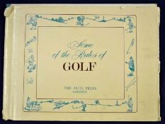 Crombie, Charles "Some of The Rules of Golf " 1st reprint ed 1966 c/w dust jacket publ` d by Ariel