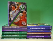 Complete run of Wimbledon Lawn Tennis Championship Annuals from the 1st ed 1983 to 1999 – all with