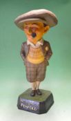Penfold Man papier-mâché advertising golfing figure circa 1930 with the gap between the legs and