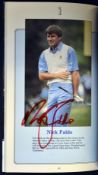 1987 Open Golf Championship official programme signed by the winner Nick Faldo - played at Muirfield
