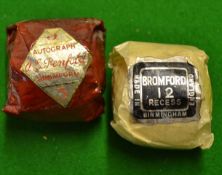2x Penfold wrapped recessed golf balls to incl Bromford No. 12 in buff paper wrappers and