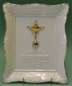 1997 Ryder Cup Commemorative ceramic wall plate - hand crafted by Bill Waugh For Royal English