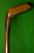 Unnamed scare head Sunday walking stick – c/w rear lead back weight and horn sole insert and