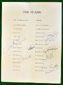 1981 Official Ryder Cup signed golf dinner menu – victory dinner held after the Ryder Cup at