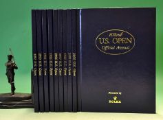 US Open Golf Championship Annuals from 1992 onwards (10) - comprising a complete run up to 2000 plus