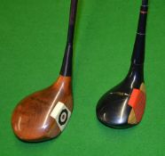 A G Spalding & Son patented "Autograph Number 1Wood" praline s/s persimmon driver with Bulls Eye