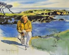 Ann Manry Kenyon signed ltd ed golf print –"Jack Nicklaus" – from the "Classic in Sports Golfing