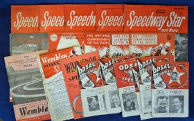 Selection of Speedway Programmes and Magazines from 1940/50s onwards to incl 10 x 1947/8 Odsall