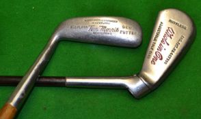 Tom Morris St Andrews signature left handed Gem putter fitted with a later Hickory Stores Golf Co St