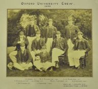 1893 Oxford University Boat Race Record Winning Team. 1893 Official Oxford University Rowing Team
