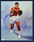 Joe Frazier Signed Boxing Photograph clean and tidy example