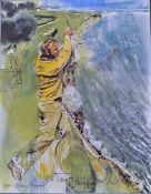 Ann Manry Kenyon signed ltd ed golf print "Arnold Palmer" – from the "Classic in Sports Golfing