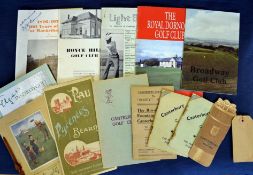 Golf Club Handbooks, Centenaries and interesting ephemera – to incl signed "Machrihanish 100years of