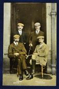 Vardon, Braid, Taylor And Herd coloured golfing post card – taken before the Grand International