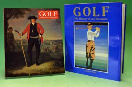 Stirk, David signed – 2x "Golf: The History of an Obsession" 1st ed 1987 signed by the author to