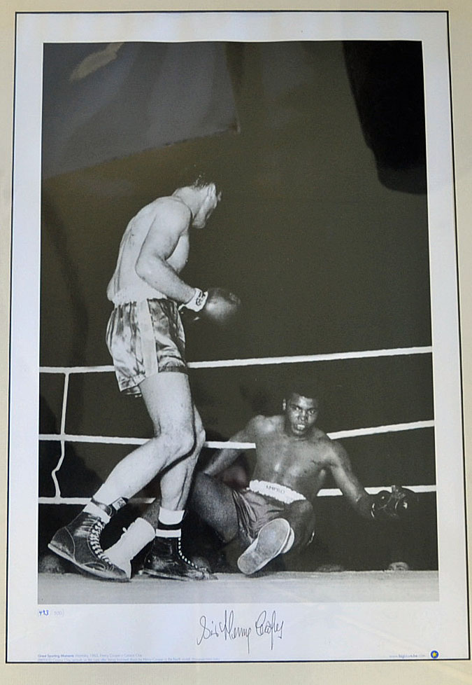 Boxing Greatest Moments in Sport – Henry Cooper signed photograph print - from 1963 Henry Cooper v