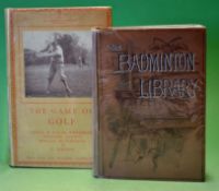 Hutchinson Horace G - "Golf - Badminton Library" 4th ed 1893 in the original pictorial brown and