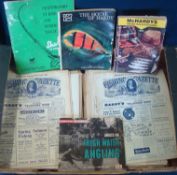 Selection of 1950s Fishing Gazette: Mainly all from 1956 and in clean flat condition together with 4