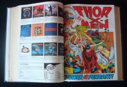 Bound Example of 1980s Thor Comic: British issue 20 different comics bound in hardback cover