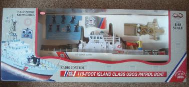 Nkok 28” Island USCG Patrol Boat RTR 27mhz: 28” Island USCG Patrol Boat Is An Electrically Operated,