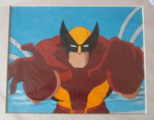 Wolverine X-Men TV Show Original Film Cell: Hand Coloured mounted for framing having the Marvel