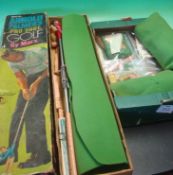 Marx Toys Arnold Palmer Pro Golf Game: 1960s Golf game having trigger action golfer and golf