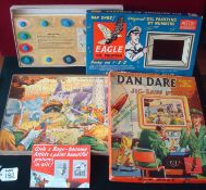 Two Dan Dare related Items: To consist of Mettoy Eagle Oil Painting Set (please note great