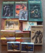 Collection of Plastic Model Kits: To include Pyro Der Baron, Revell Robotech Zoltek, Condar,