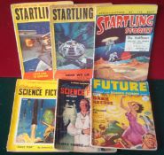 Six 1950s UK Edition Pulps: To include Startling Stories, Future, Astounding Science Fiction (6)