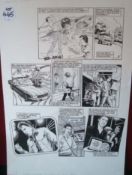 Original Hand Drawn Pop Group Shakin Stevens Story Board Artwork: Original Pen & Ink with by Unknown
