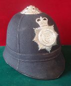 Early Police Helmet: West Mercia Constabulary complete with Strap