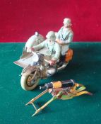 Elastolin - WH 591 - Motorcycle and Machine Gun Sidecar Combination: Comprising: Composition &