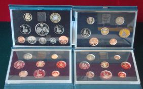 1983 – 1985 United Kingdom Proof Coin Collection: Coin set in original plastic case within a Green