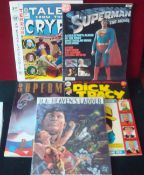 Five Oversize Comics: To include Tales from the Crypt, Superman the Movie, Dick Tracy, JLA Heavens