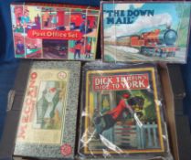 Selection of Early Games: To include Chad Valley The Down Mail Board Game, Dick Turpin’s Ride to