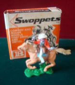 Britains Swoppets Cowboy: Marshall on Horseback in original box of issue