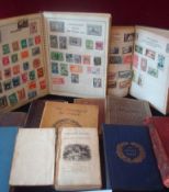 Selection of Books and Stamps: To include 2 Stamp Albums (Childrens Collection) featuring stamps