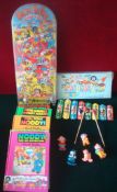 Noddy Related Items: To include Marx Toys Bagatelle, Chiltern Toys Xylophone, 5 Miniature Figures