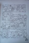 Original Hand Drawn Rugrats Santa’s Grotty Story Board Artwork: Original Pen & Ink By Dave King