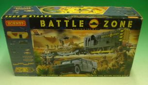 Hornby (China) T1501 Battle Zone Train Set: containing 0-6-0 Diesel Shunter, 2 x Lowmac Wagons, 2